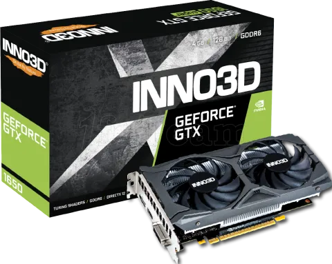 Photo de Carte Graphique Nvidia Inno3D GeForce GTX 1650 Twin X2 OC 4Go