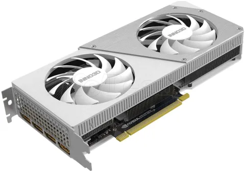 Photo de Carte Graphique Nvidia Inno3D GeForce RTX 4060 Ti Twin X2 OC White 8Go