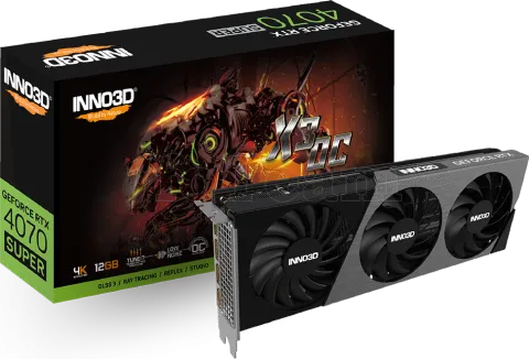 Photo de Carte Graphique Nvidia Inno3D GeForce RTX 4070 Super X3 OC 12Go