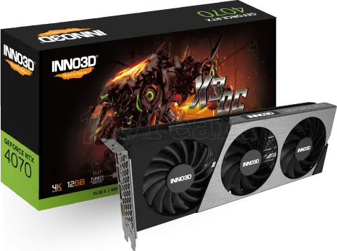 Photo de Carte Graphique Nvidia Inno3D GeForce RTX 4070 X3 OC 12Go GDDR6