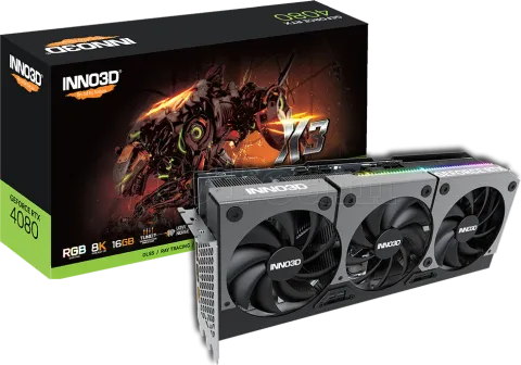 Photo de Carte Graphique Nvidia Inno3D GeForce RTX 4080 Super X3 16Go