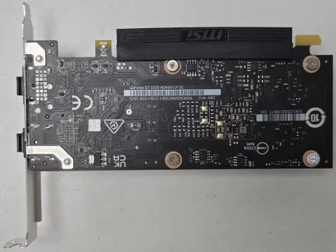 Photo de Carte Graphique Nvidia MSI GeForce GT1030 4GHD4 LP OC 4Go - SN 602-V812-14SD2405003056 - ID 213023