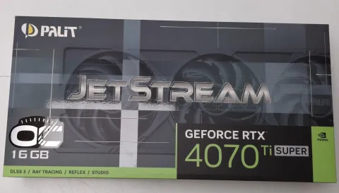 Photo de Carte Graphique Nvidia Palit GeForce RTX 4070 Ti Super JetStream OC 16Go - SN B1240001321 - ID 213274