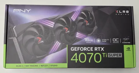 Photo de Carte Graphique Nvidia PNY GeForce RTX 4070 Ti Super XLR8 Gaming Verto Epic-X Triple Fan OC 16Go - SN YO24510270 - ID 214385