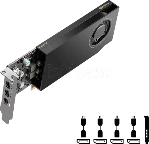 Photo de Carte Graphique Nvidia PNY Professional RTX A1000 8Go Low Profile