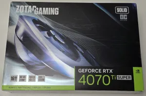 Photo de Carte Graphique Nvidia Zotac GeForce RTX 4070 Ti Super Solid OC 16Go - SN N244200027859 - ID 213021