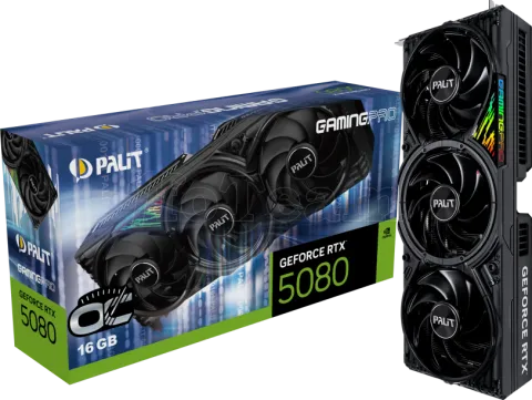 Photo de Carte Graphique Palit GeForce RTX 5080 GamingPro OC