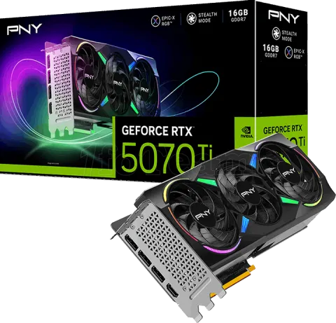 Photo de Carte Graphique PNY GeForce RTX 5070 Ti Epic-X Triple Fan OC