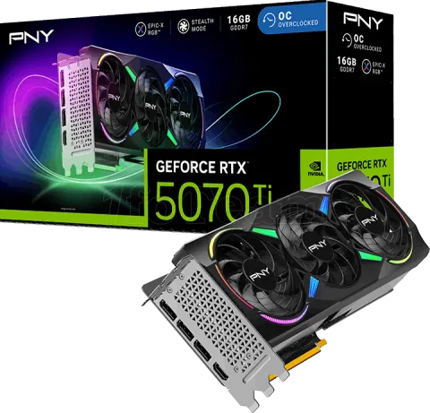 Photo de Carte Graphique PNY GeForce RTX 5070 Ti Epic-X Triple Fan