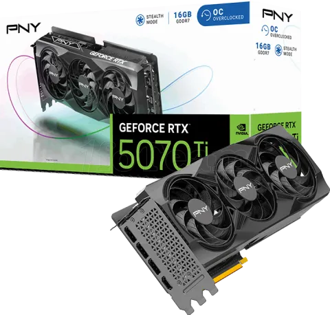 Photo de Carte Graphique PNY GeForce RTX 5070 Ti Triple Fan OC