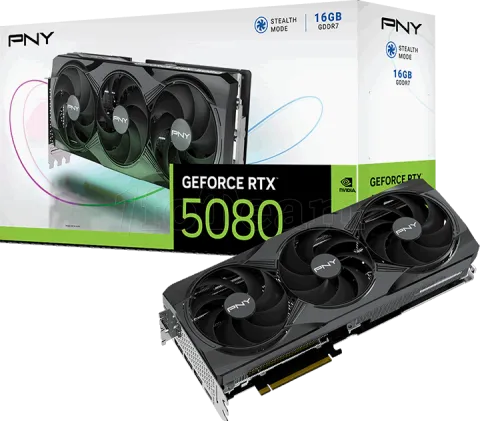 Photo de Carte Graphique PNY GeForce RTX 5080 Triple Fan