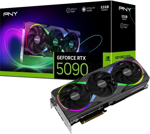 Photo de Carte Graphique PNY GeForce RTX 5090 Epic-X Triple Fan OC