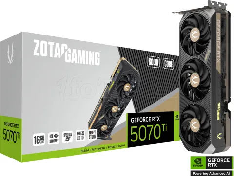 Photo de Carte Graphique Zotac GeForce RTX 5070 Ti Solid Core