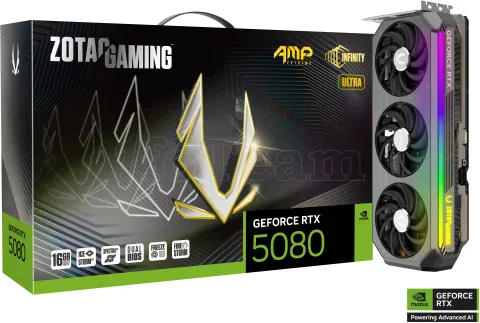 Photo de Carte Graphique Zotac GeForce RTX 5080 Amp Extreme Infinity Ultra