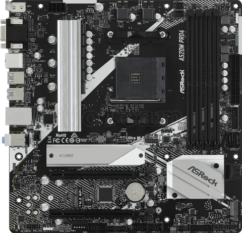 Photo de Carte Mère ASRock A520M Pro4 (AM4) Micro-ATX