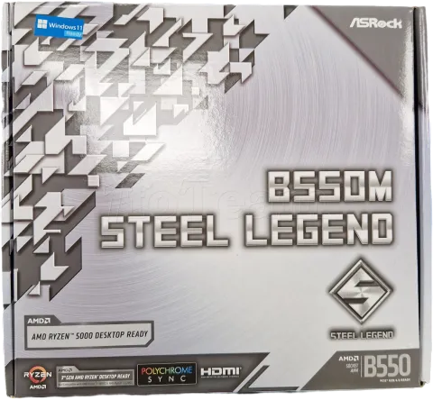 Photo de Carte Mère ASRock B550M Steel Legend (AM4) Micro ATX - S/N 9C6B0035287B - ID 193225