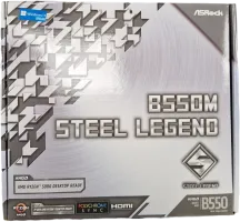 Photo de Carte Mère ASRock B550M Steel Legend (AM4) Micro ATX - S/N 9C6B0035287B - ID 193225