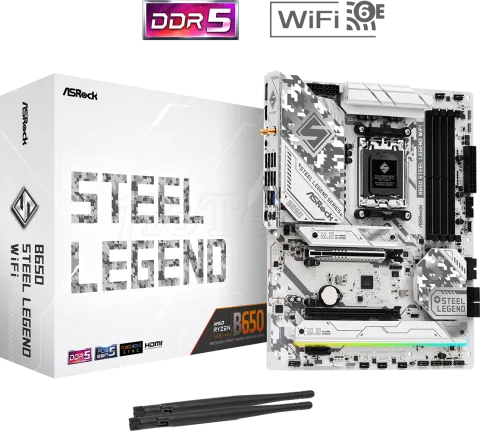 Photo de Carte Mère ASRock B650 Steel Legend WiFi (AM5)