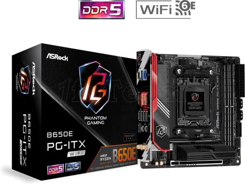 Photo de Carte Mère ASRock B650E PG-ITX WiFi (AM5) Mini ITX