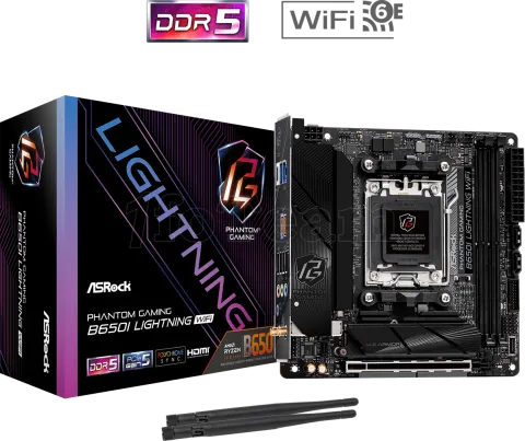 Photo de Carte Mère ASRock B650I Phantom Gaming Lightning (AM5) Mini ITX