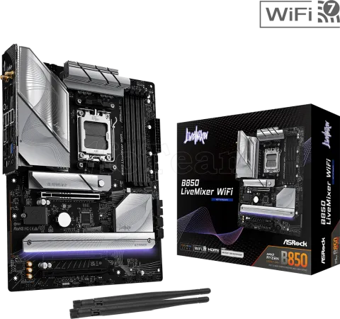 Photo de Carte Mère ASRock B850 LiveMixer WiFi (AMD AM5)