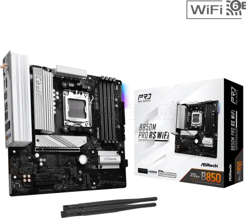 Photo de Carte Mère ASRock B850M Pro Race Sport WiFi (AMD AM5) Micro ATX