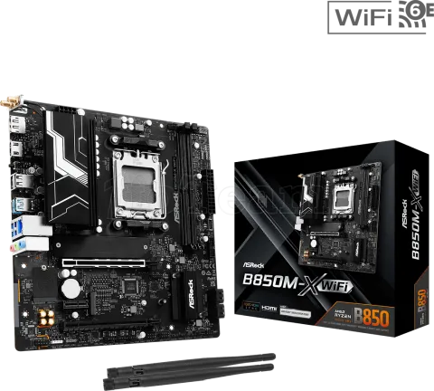 Photo de Carte Mère ASRock B850M-X WiFi (AMD AM5) Micro ATX