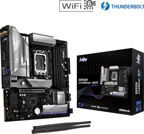 Photo de Carte Mère ASRock B860M LiveMixer WiFi (Intel LGA 1851) Micro ATX