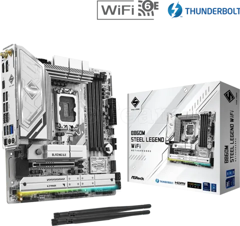 Photo de Carte Mère ASRock B860M Steel Legend WiFi (Intel LGA 1851) Micro ATX