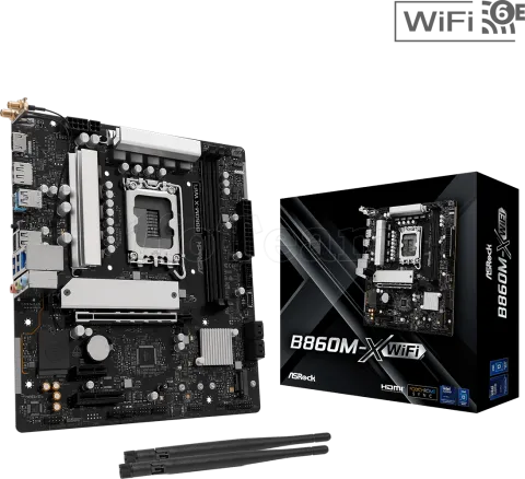 Photo de Carte Mère ASRock B860M-X WiFi (Intel LGA 1851) Micro ATX