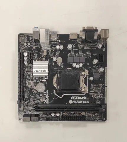 Photo de Carte Mère ASRock H370M-HDV (Intel LGA 1151 v2) Micro ATX - SN E1M0XB002305 - ID 208872