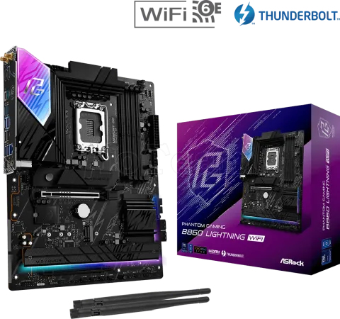 Photo de Carte Mère ASRock Phantom Gaming B860 Lightning WiFi (Intel LGA 1851)