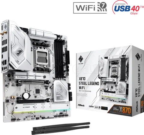 Photo de Carte Mère ASRock X870 Steel Legend WiFi (AMD AM5)