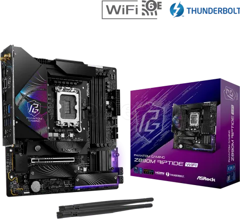 Photo de Carte Mère ASRock Z890M Riptide WiFi (Intel LGA 1851) Micro ATX