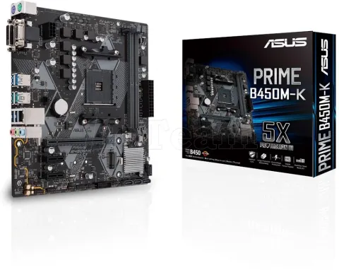 Photo de Carte Mère Asus Prime B450M-K (AM4) Micro ATX