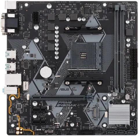 Photo de Carte Mère Asus Prime B450M-K (AM4) Micro ATX