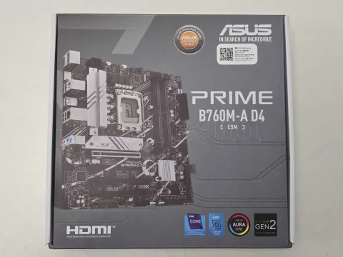 Photo de Carte Mère Asus Prime B760M-A CSM DDR4 (Intel LGA 1700) Micro ATX - SN S1M0CS042798BX9 - ID 213074