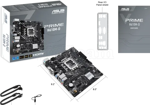 Photo de Carte Mère Asus Prime H610M-D DDR5 (Intel LGA 1700) Micro ATX