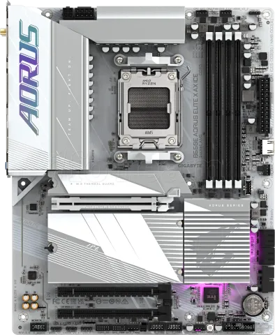 Photo de Carte Mère Gigabyte B650E Aorus Elite X Ice (AM5)