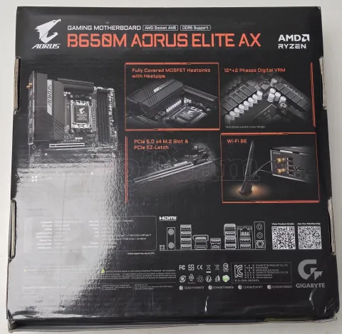 Photo de Carte Mère Gigabyte B650M Aorus Elite AX (AM5) Micro ATX - SN243050051219 - ID 213013