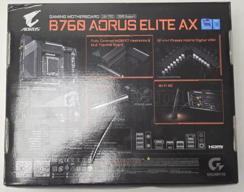 Photo de Carte Mère Gigabyte B760 Aorus Elite AX DDR5 (Intel LGA 1700) - SN232000018797 - ID 213107