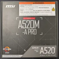 Photo de Carte Mère MSI A520M-A Pro (AM4) Micro ATX - S/N 601-7C96-120B2502067607 - ID 222713