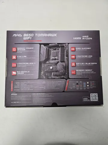 Photo de Carte Mère MSI Mag B650 Tomahawk WiFi (AM5)  ATX - SN 601-7D75-010B2312001048 - ID 211245