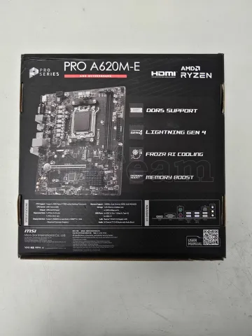 Photo de Carte Mère MSI Pro A620M-E (AM5) Micro ATX - SN 601-7E28-010B2311003271 - ID 211238