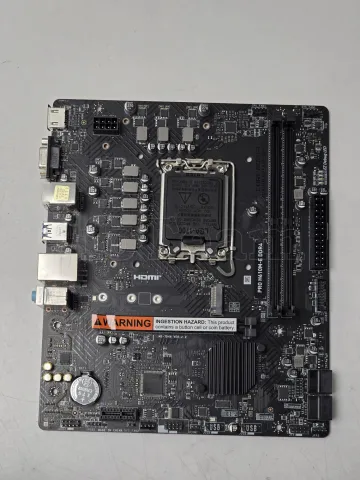 Photo de Carte Mère MSI Pro H610M-E DDR4 (Intel LGA 1700) Micro ATX - SN 601-7D48-190B2402058325 - ID 211252