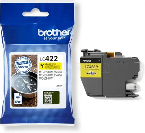 Photo de Cartouche d'encre Brother LC-422 (Jaune)