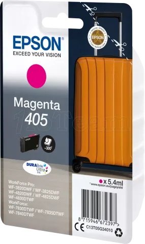 Photo de Cartouche d'encre Epson DuraBrite Ultra Valise 405 (Magenta)