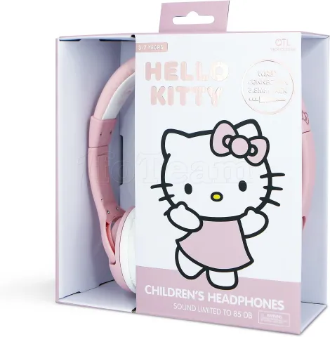 Photo de Casque filaire pour enfant OTL Hello Kitty (Rose)