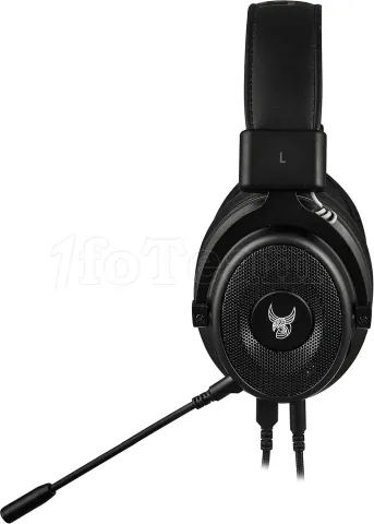 Photo de Casque Gamer filaire L33T Gaming Huginn 7.1 LED (Noir)