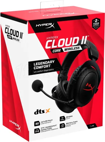 Photo de Casque Gamer sans fil HyperX Cloud II Core (Noir)